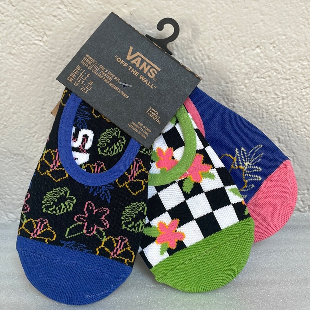 Vans- 3 pack no show socks